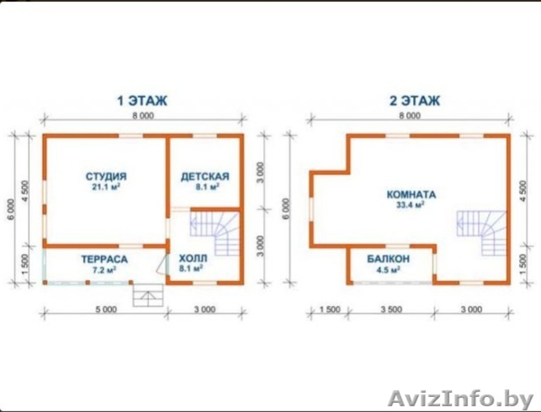 Дом из бруса Андрей 8х6 сруб доставка-установка - Изображение #5, Объявление #1620731