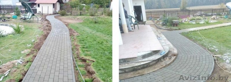 Укладка тротуарной плитки, брусчатки обьем от 50 м2 в Минске и области - Изображение #4, Объявление #1621426