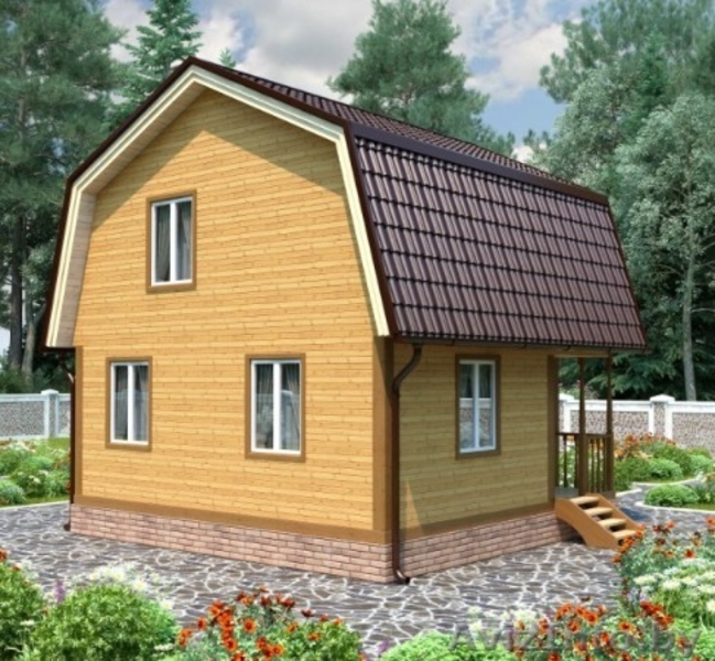 Дом сруб из бруса 6х6 Менск 63 кв.м. - Изображение #3, Объявление #1623397