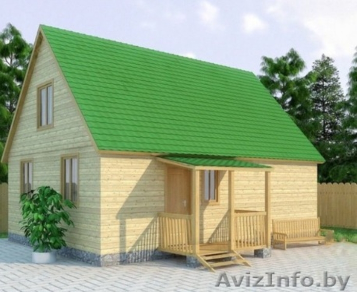 Дом Рон сруб из бруса 8 х 6 установка-доставка - Изображение #1, Объявление #1623402