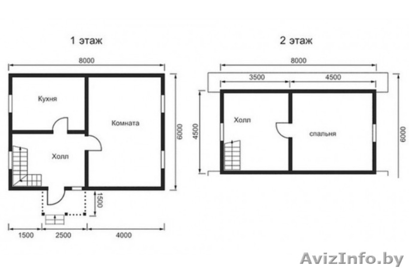 Дом Рон сруб из бруса 8 х 6 установка-доставка - Изображение #2, Объявление #1623402