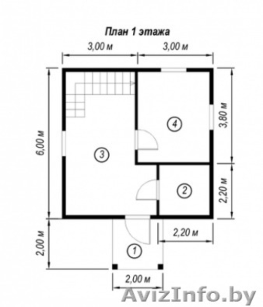 Садовый сруб Дома из бруса Прима 6 х 6, с установкой - Изображение #3, Объявление #1623405