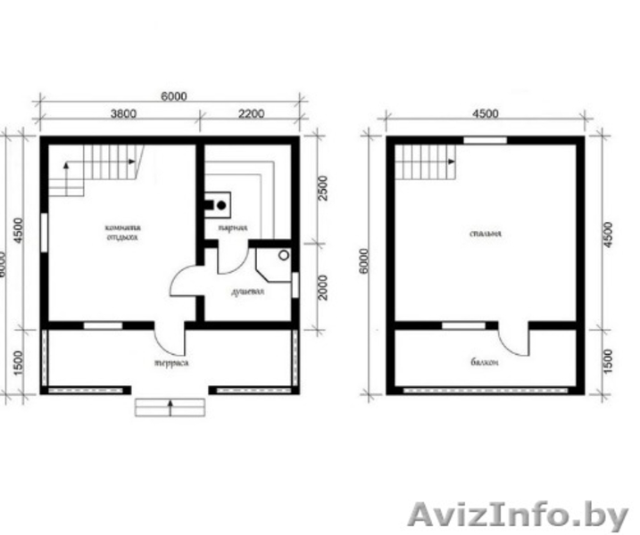 Баня/Дом из бруса сруб Аврора 6х6 доставка-установка - Изображение #2, Объявление #1623409