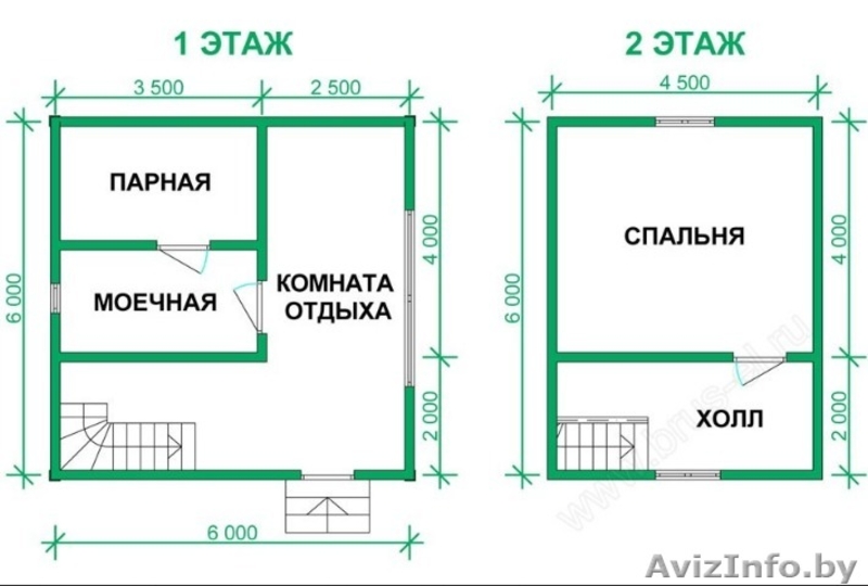 Дом-Баня сруб Виола из бруса 6х6 с установкой - Изображение #2, Объявление #1623411