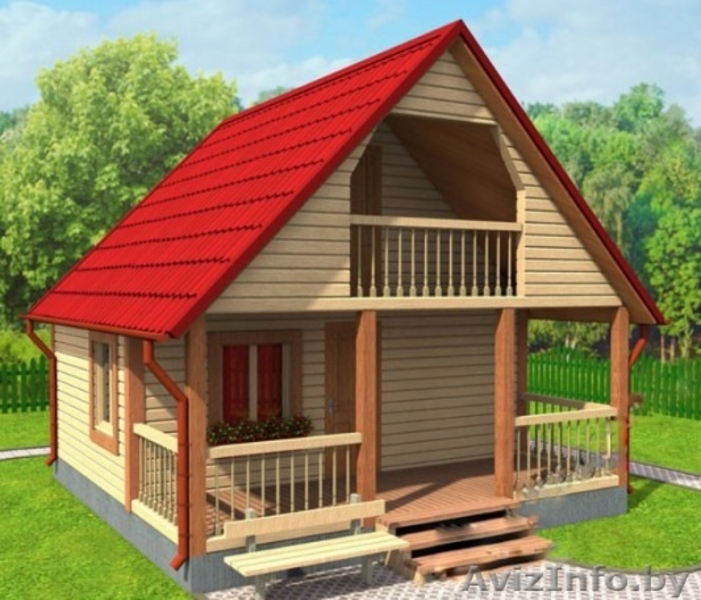 Дом-Баня сруб Заря из бруса 6х6 с установкой - Изображение #1, Объявление #1623412
