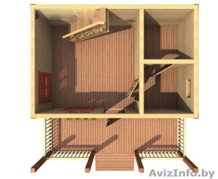 Дом-Баня сруб Заря из бруса 6х6 с установкой - Изображение #4, Объявление #1623412