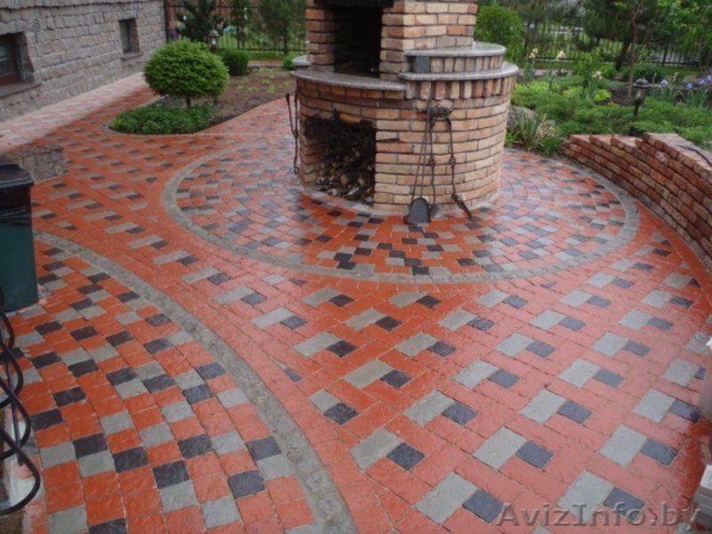 Дружный Укладка тротуарной плитки, брусчатки от 50м2 - Изображение #1, Объявление #1623441