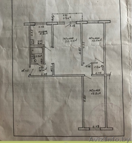 3-комнатная квартира за адекватные деньги в Минске - Изображение #3, Объявление #1624713