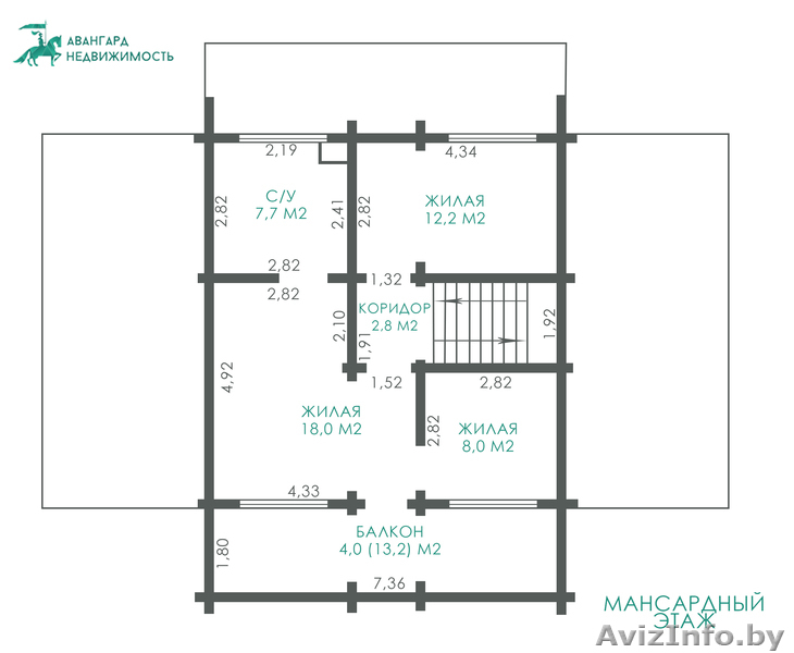 Стильный дом из клееного бруса 206 м2 в двух уровнях. - Изображение #10, Объявление #1623540