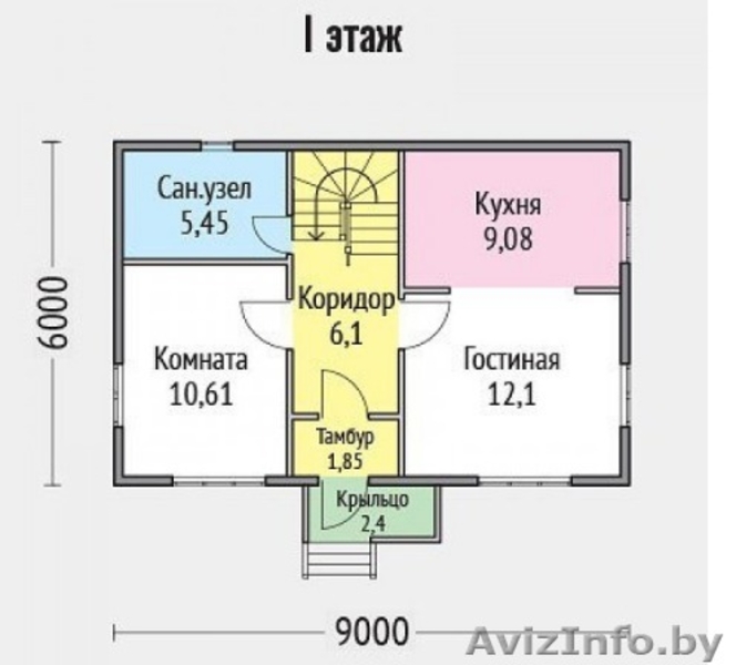 Баня-дом сруб Пегас 9х6 из бруса с становкой - Изображение #3, Объявление #1627649
