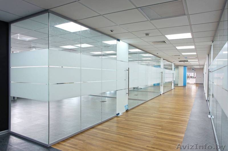 Офисные перегородки и двери из каленого стекла, алюминия   - Изображение #3, Объявление #1343738
