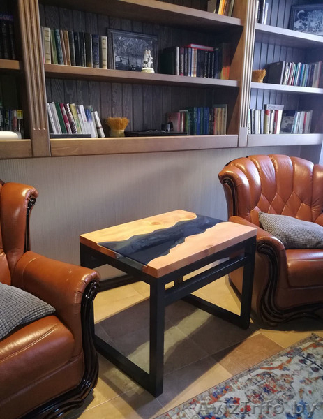 Журнальный столик из массива с эпоксидной рекой от 350 BYN - Изображение #5, Объявление #1635142