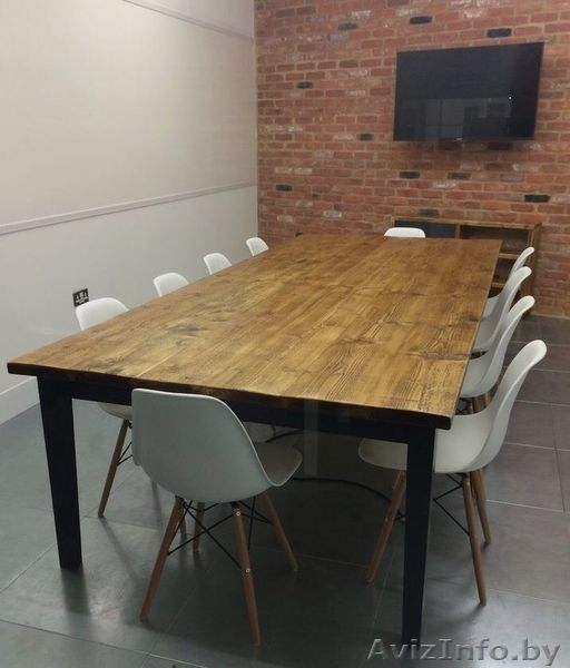 Стол из массива дерева в стиле LOFT для переговорной от 350 BYN - Изображение #3, Объявление #1635458
