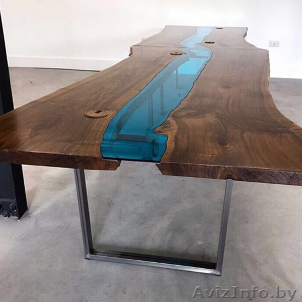 Стол для переговорной из массива с эпоксидной рекой от 700 BYN - Изображение #2, Объявление #1635131