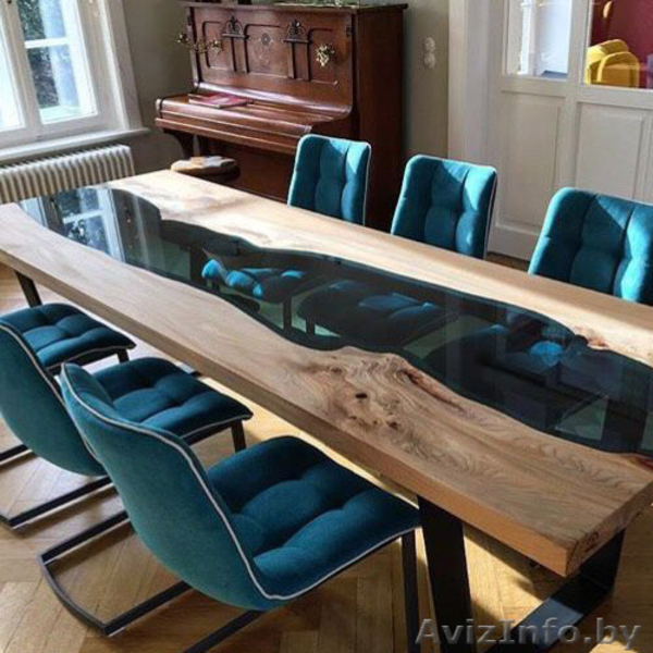 Стол для переговорной из массива с эпоксидной рекой от 700 BYN - Изображение #4, Объявление #1635131