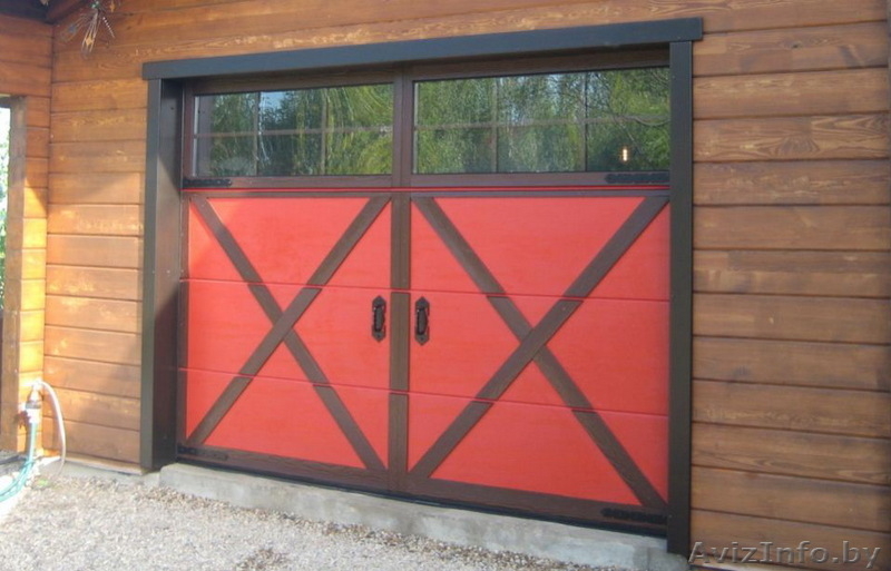 Секционные ворота с ручным и автоматическим подъемом - Изображение #2, Объявление #1637502