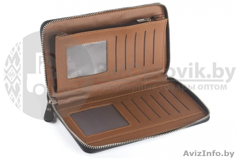 Мужское портмоне Baellerry на молнии с ручкой (коричневое) Мужское портмоне Baellerry черное на молнии - Изображение #4, Объявление #1639464