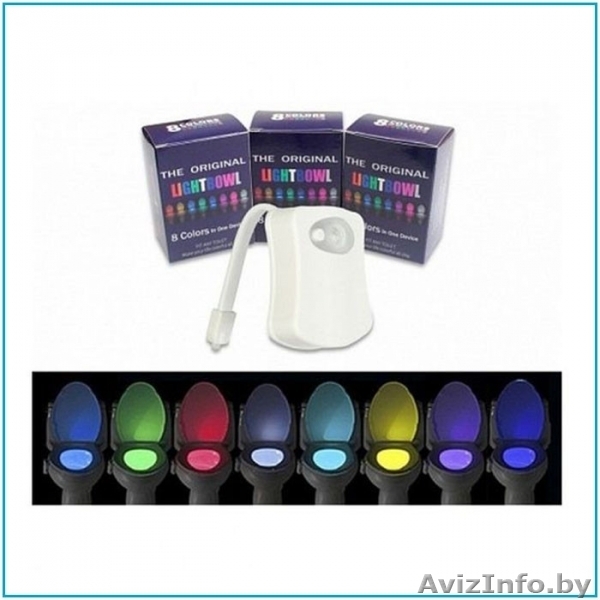 Цветная LED подсветка для унитаза с датчиком движения Light Bowl - Изображение #1, Объявление #1639647