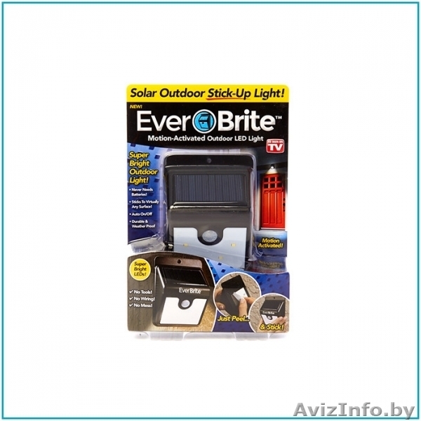 Светильник на солнечной батарее с датчиком движения Ever Brite - Изображение #1, Объявление #1640570