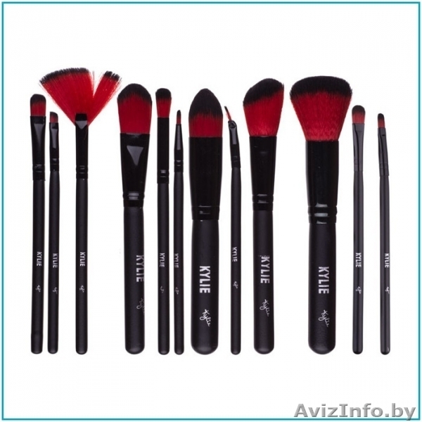 Набор кистей KYLIE в тубусе (12 кистей) Red - Изображение #2, Объявление #1640578