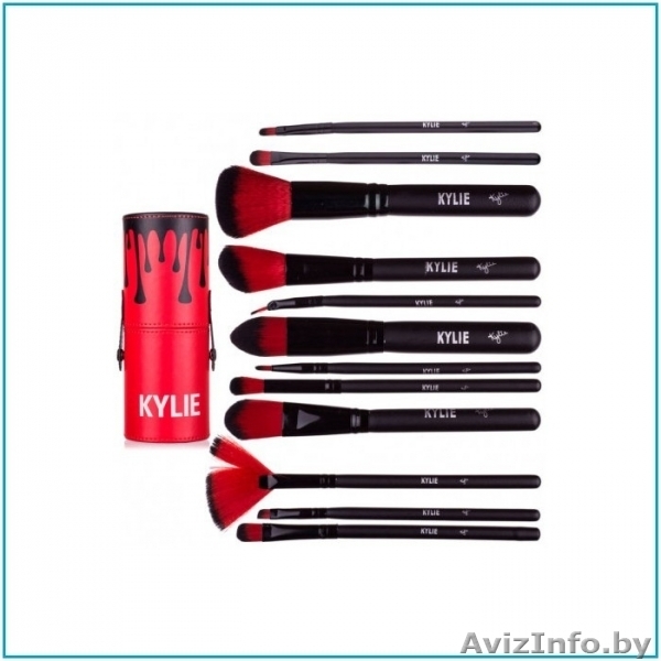 Набор кистей KYLIE в тубусе (12 кистей) Red - Изображение #3, Объявление #1640578