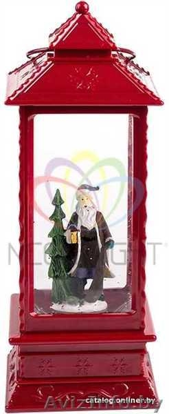 Декоративный вращающийся фонарь с Санта Клаусом, Теплый белый - Изображение #2, Объявление #1642416