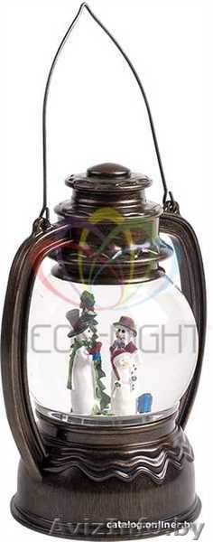 Декоративный вращающийся фонарь со снеговиками, Белый - Изображение #2, Объявление #1642417