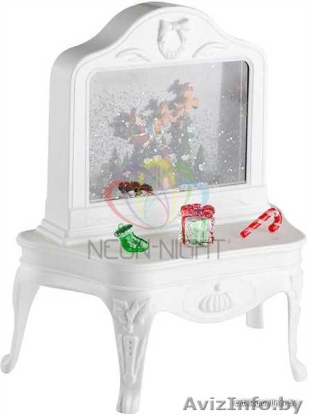 Декоративный светильник Столик с эффектом снегопада, подсветкой и новогодней мел - Изображение #3, Объявление #1642413