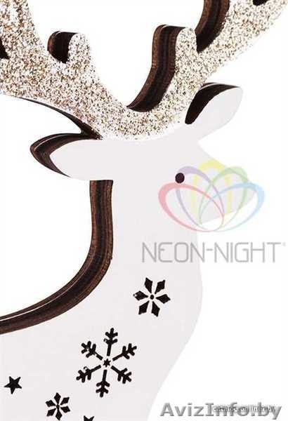 Деревянная фигурка с подсветкой Олененок 13-5-19,5 см - Изображение #5, Объявление #1642530