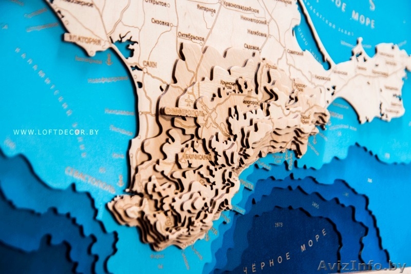 Деревянная карта Крыма под заказ - Изображение #4, Объявление #1644353