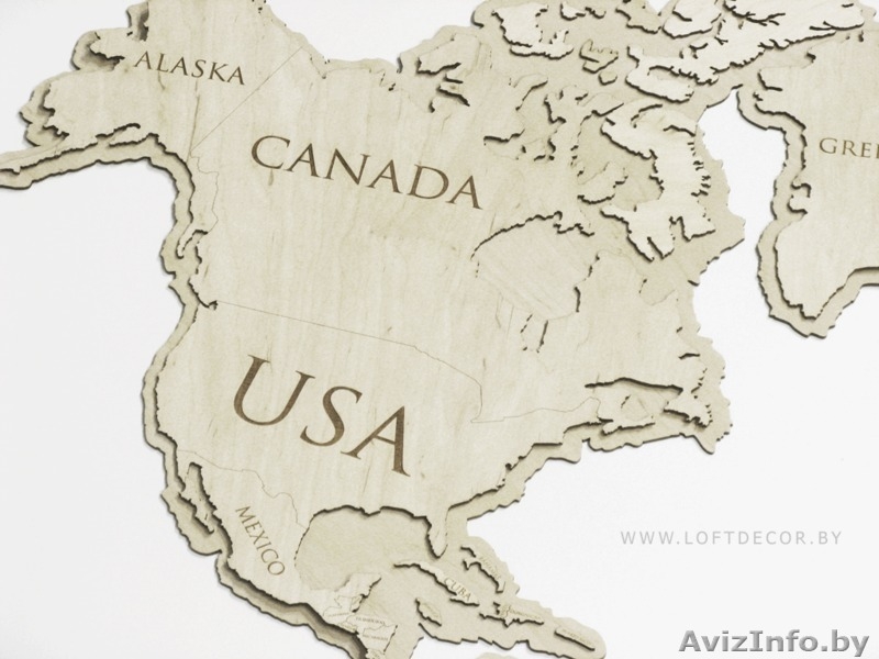 Мир на карте из дерева - Изображение #3, Объявление #1644361