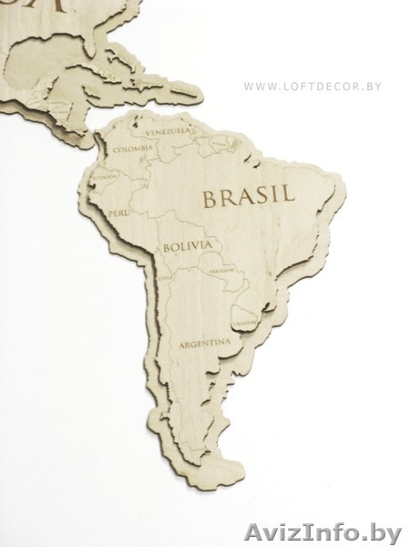 Мир на карте из дерева - Изображение #4, Объявление #1644361