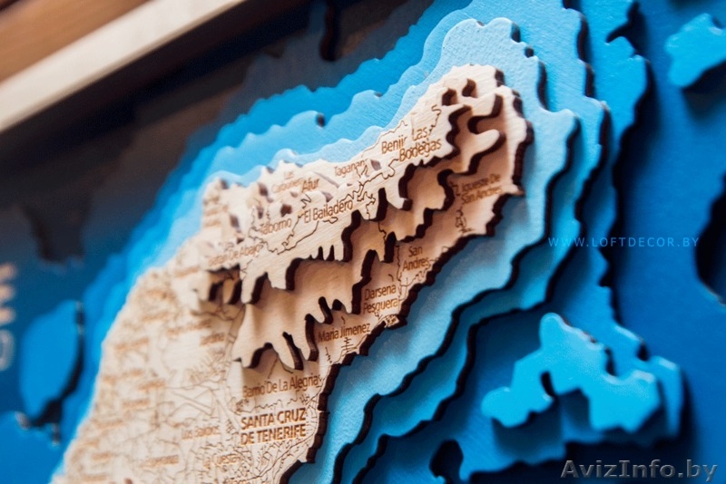Тенерифе на карте из дерева - Изображение #3, Объявление #1644364