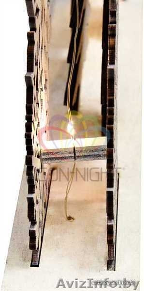 Деревянная фигурка с подсветкой Рождественская сказка 44,5-6-24 см - Изображение #4, Объявление #1642556