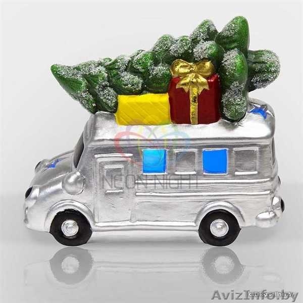 Керамическая фигурка Автобус с елкой 19-9-16 см - Изображение #5, Объявление #1642559