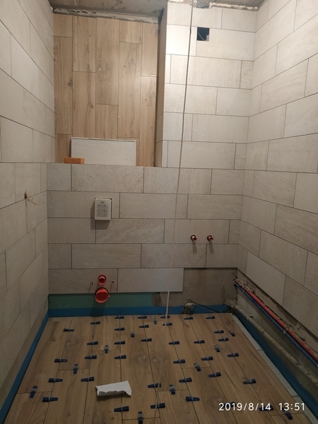 Укладка керамической плитки, мозайки, керамогранита на пол, стены в санитарных к - Изображение #4, Объявление #1665474