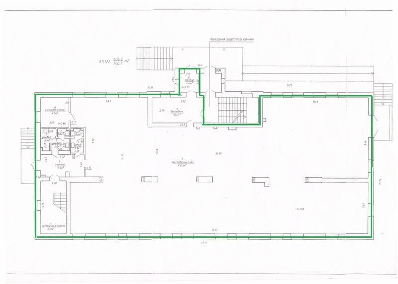 Офис класса "В" на 1 этаже, 506-655 м2, open space + кабинеты, с парковкой. - Изображение #5, Объявление #1666113