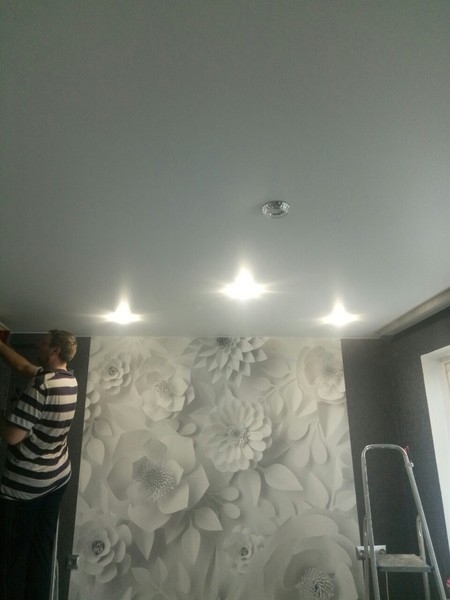 Натяжные потолки :слив воды, демонтаж монтаж - Изображение #3, Объявление #1663654