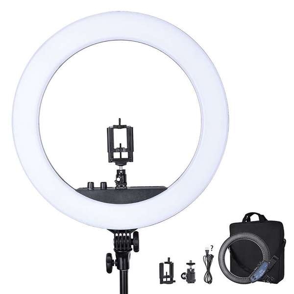 КОЛЬЦЕВАЯ ЛАМПА Ultra RL18 II  Держатель для телефона Зеркало БЕЗ ШТАТИВА - Изображение #8, Объявление #1668264