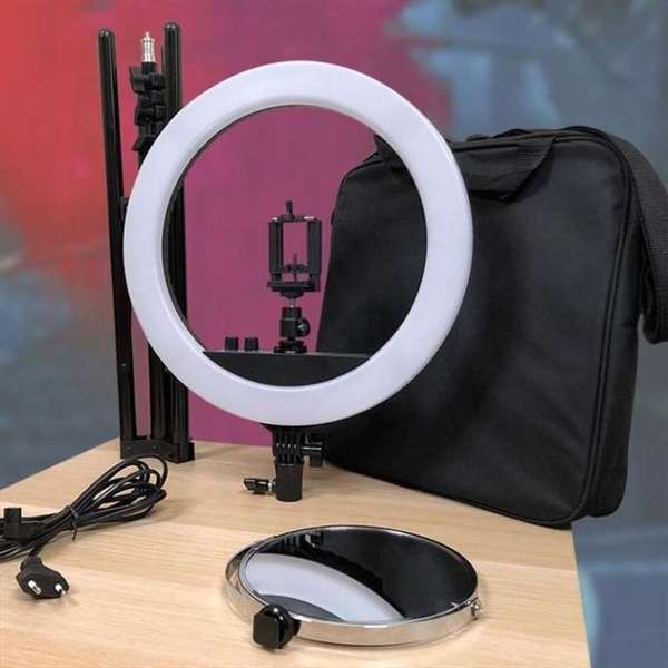 КОЛЬЦЕВАЯ ЛАМПА Ultra RL18 II   Штатив2.1М   Держатель для телефона   Зеркало - Изображение #5, Объявление #1668238