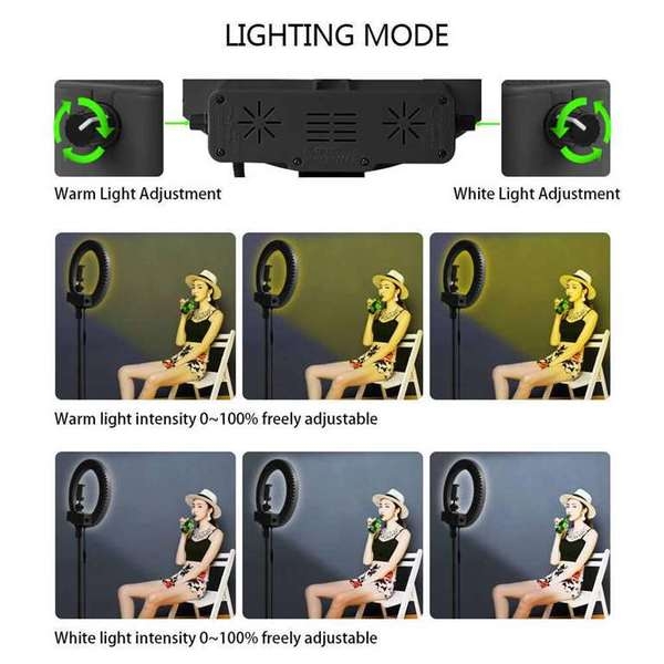 Кольцевая лампа на штативе2,1м LED RING 336 светодиодов, d335 мм Сумка Крепление для телефона - Изображение #4, Объявление #1668202