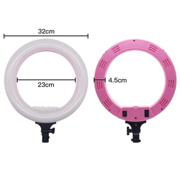Светодиодная кольцевая лампа Led Ring Optimal 32 см  Пульт  Штатив2.1М  Держатель для телефона - Изображение #5, Объявление #1668237