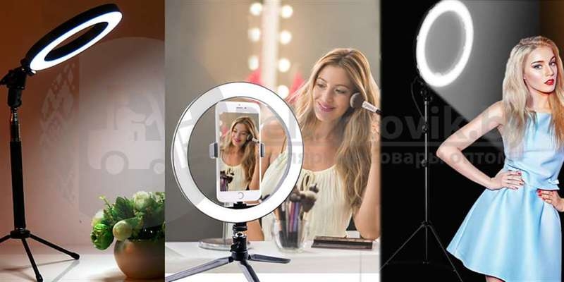 Кольцевая светодиодная лампа подсветка Nova M30 LED 180 d30 см  ШТАТИВ - Изображение #6, Объявление #1668198