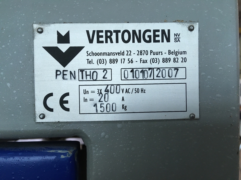 21-70-8050 VERTONGEN Фрезерный-шипорезный станок  (б/у) - Изображение #7, Объявление #1713045