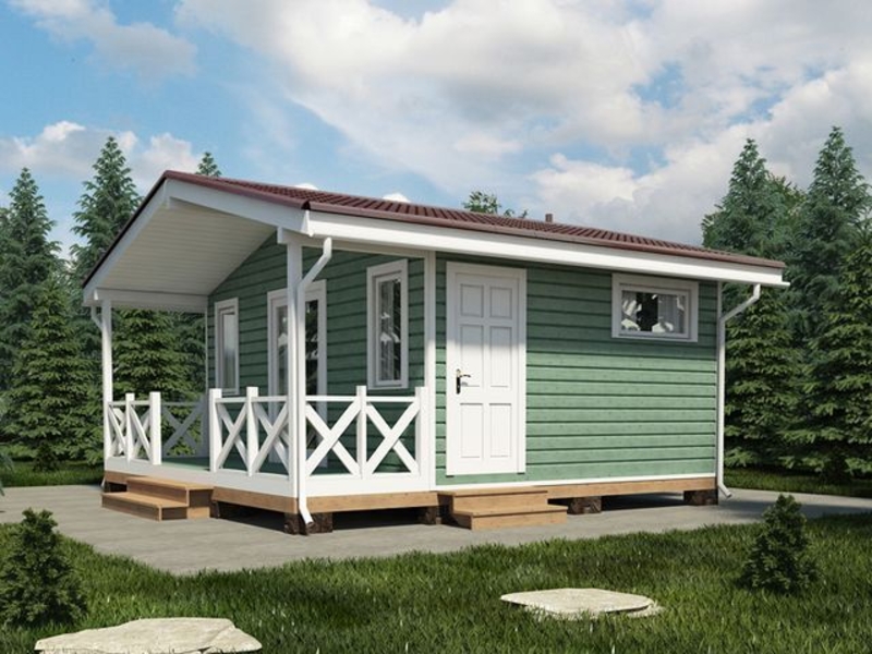 Каркасный дачный дом 6х6 м - Изображение #2, Объявление #1751212