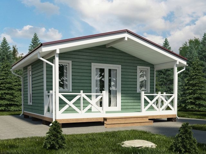 Каркасный дачный дом 6х6 м - Изображение #1, Объявление #1751212